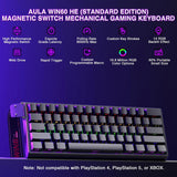 Aula WIN60 HE - Teclado mecánico 60% para juegos con cable, interru...