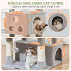 Taoqimiao Árbol para gatos de 79 pulgadas, torre grande alta para gatos