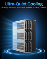TERRAMASTER Caja para disco duro D9-320 - 9 bahías USB 3.2 Gen2 10G...