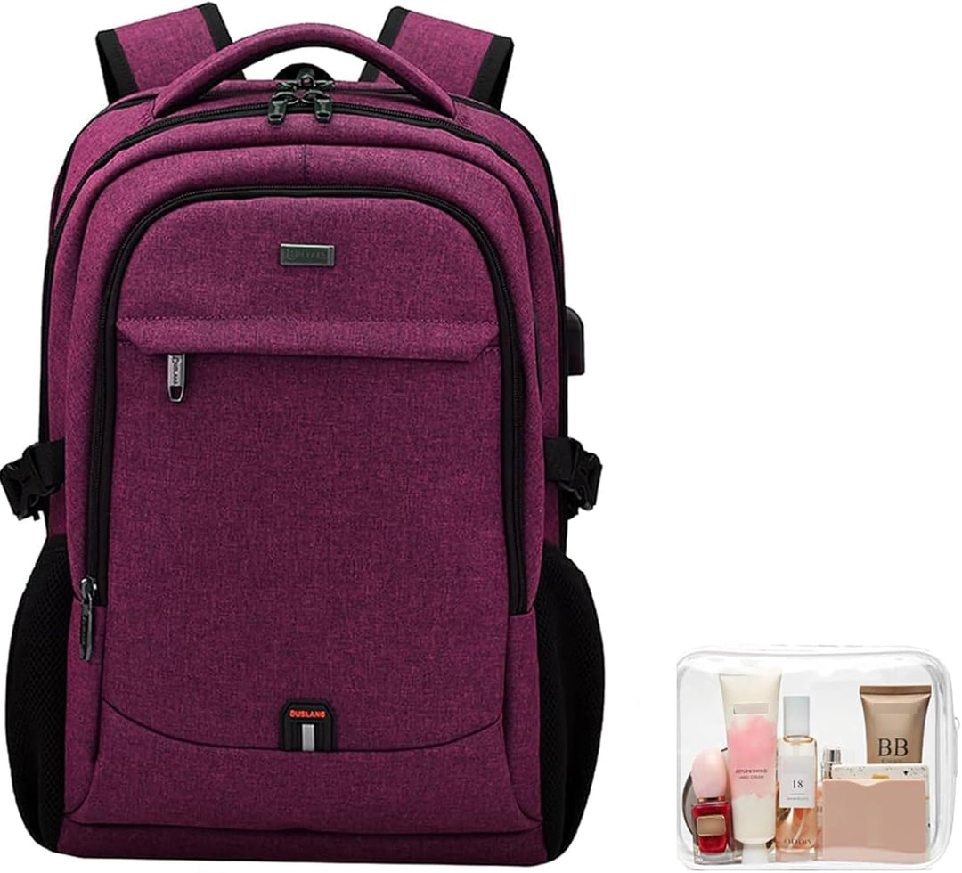 DUSLANG Mochila para laptop de 17 pulgadas para viajes, resistente...