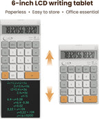 Calculadora de Escritorio con Tableta LCD de Escritura Retráctil