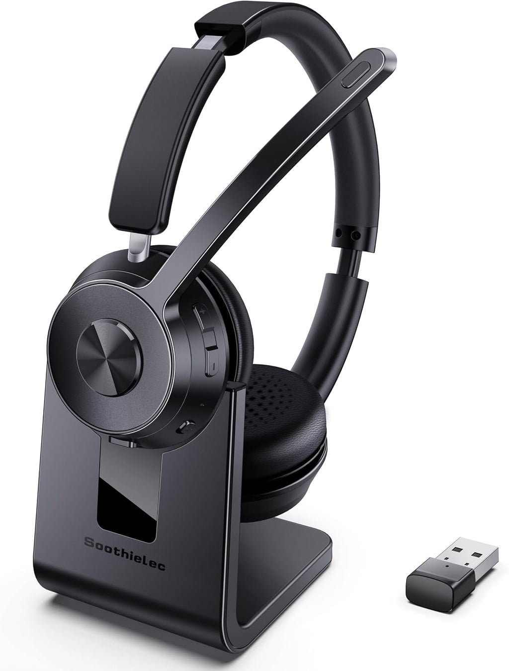 Auriculares inalámbricos con micrófono para el trabajo, auriculares