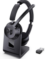 Auriculares inalámbricos con micrófono para el trabajo, auriculares