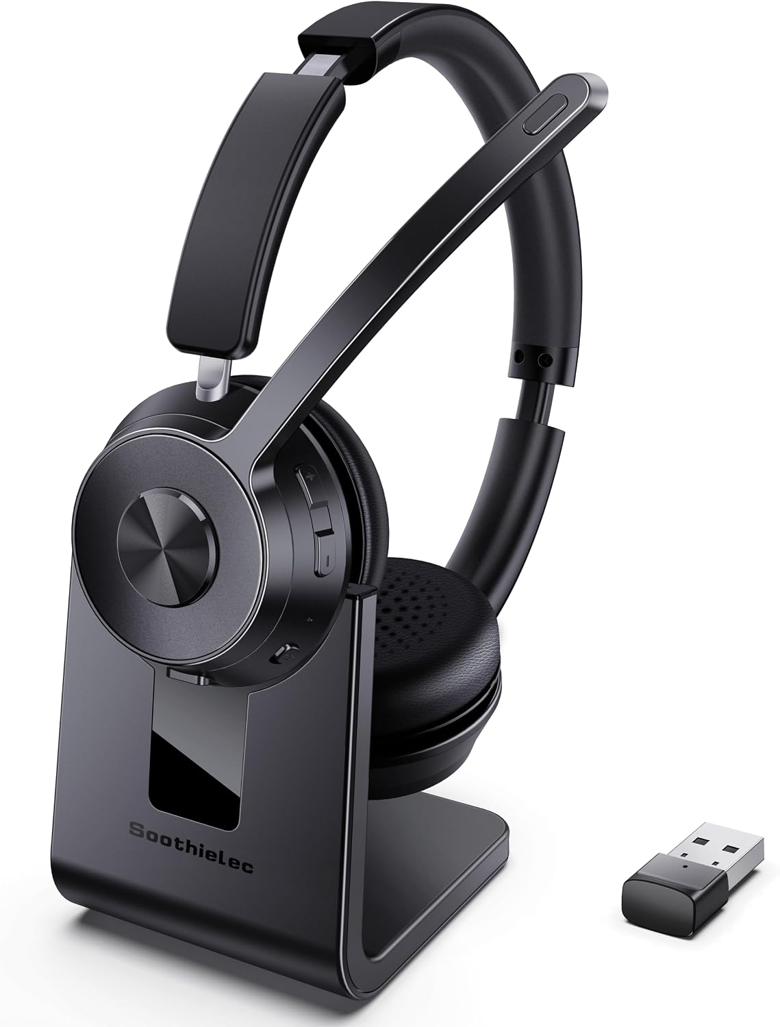 Auriculares inalámbricos con micrófono para el trabajo, auriculares