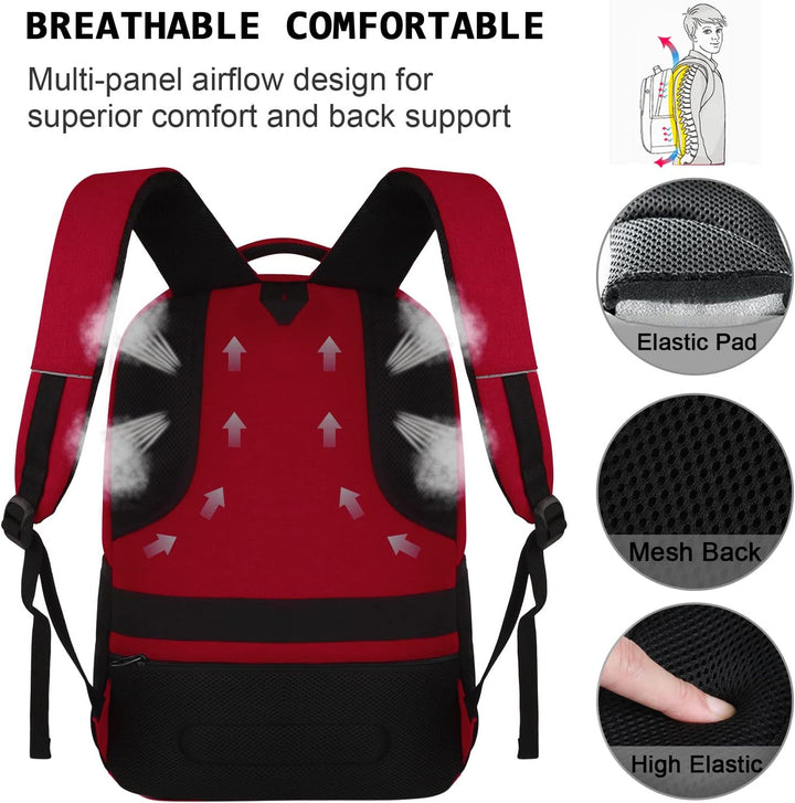 Mochila para computadora portátil, delgada, duradera e impermeable,...