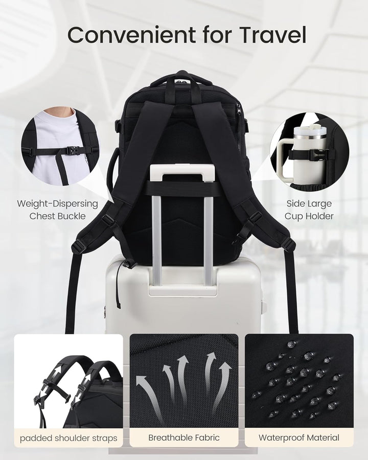 LOVEVOOK Mochila de viaje para computadora portátil para mujer, apr...