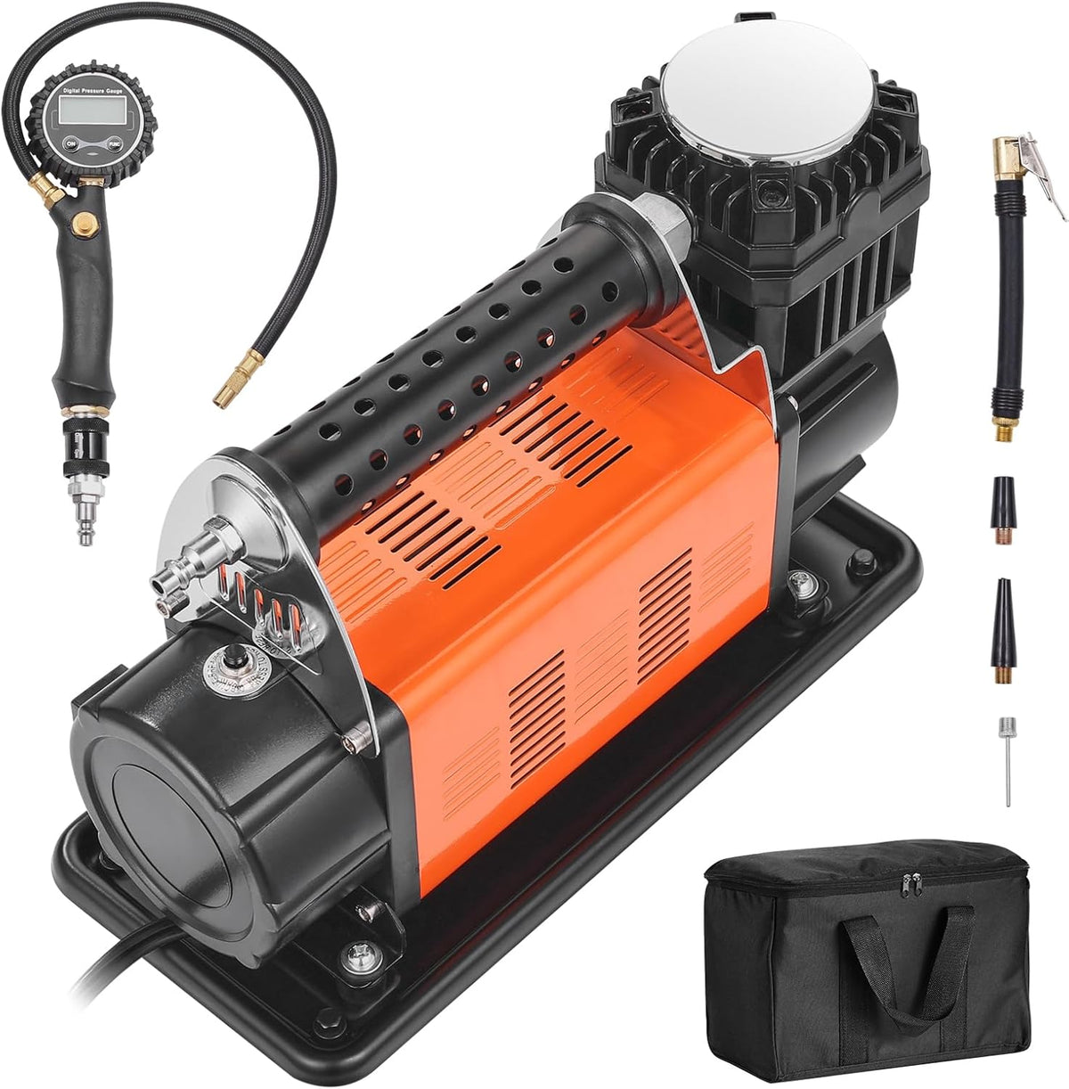 VEVOR Compresor de Aire de 12V de Alta Resistencia - con Medidor de...