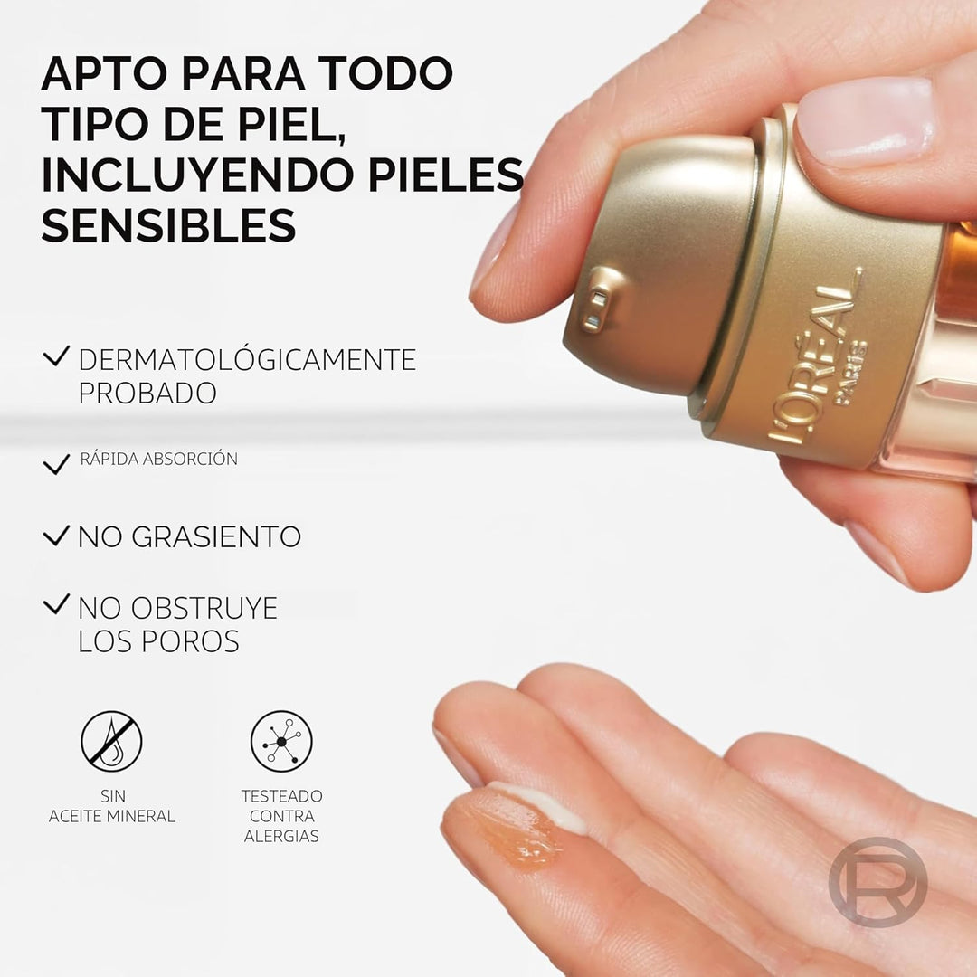 L'Oreal Paris Age Perfect Serum Le Duo, Suero iluminador, reafi...