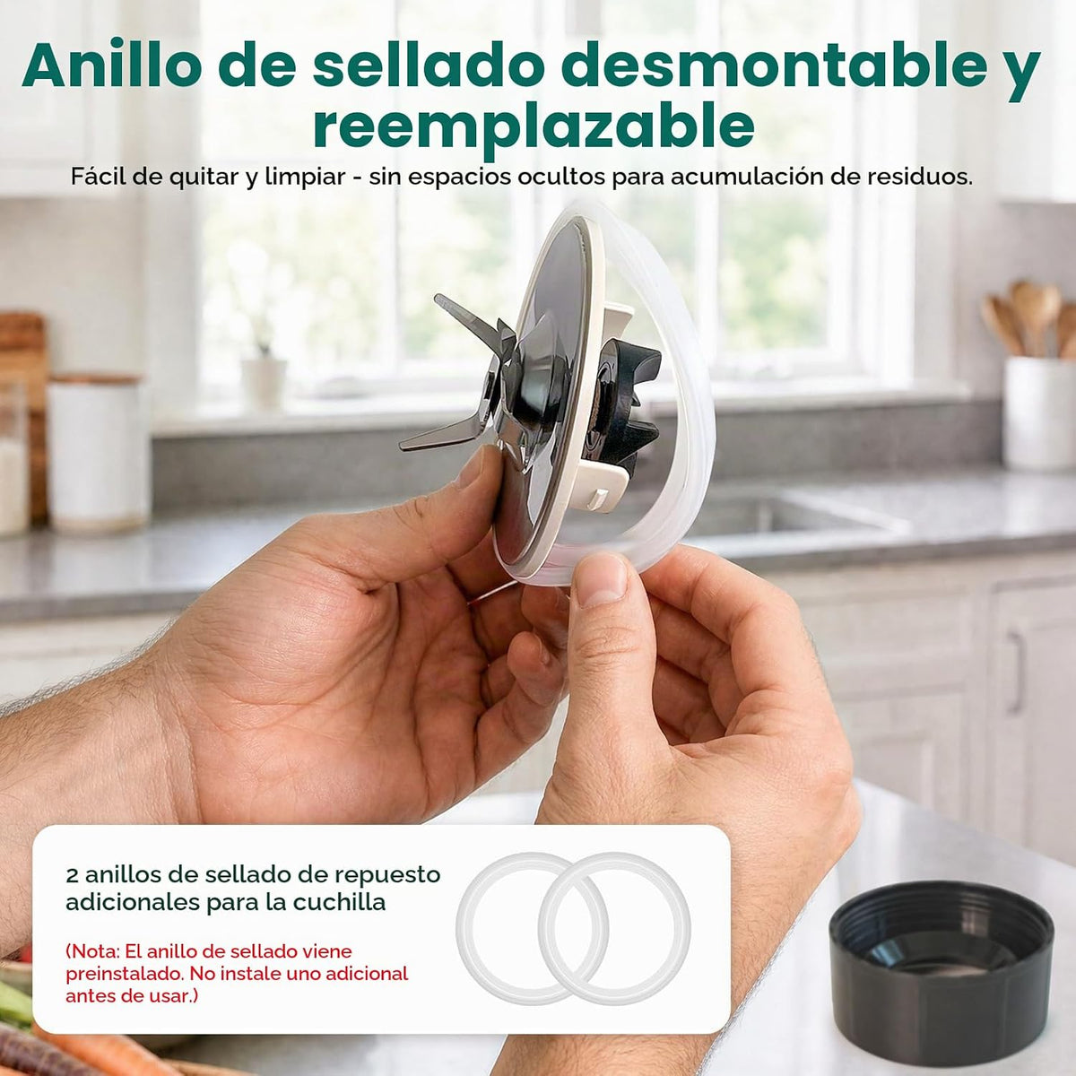 Smoothie Blender Grinder Combo, Licuadora de mostrador para smoothies y batidos