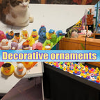 LINICE 100 patos de goma, patos surtidos aleatorios a granel, mini patitos de goma para niños pequeños, juguetes de baño para niños, juguetes de piscina para niños, regalos de cumpleaños, recuerdos de fiesta