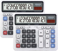 Paquete de 2 calculadoras de escritorio, pantalla grande de 12