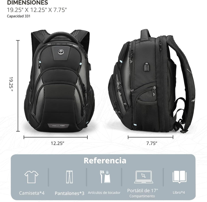 Mochila de diseño Swissdigital Circuit para hombres, Grande, Moderno