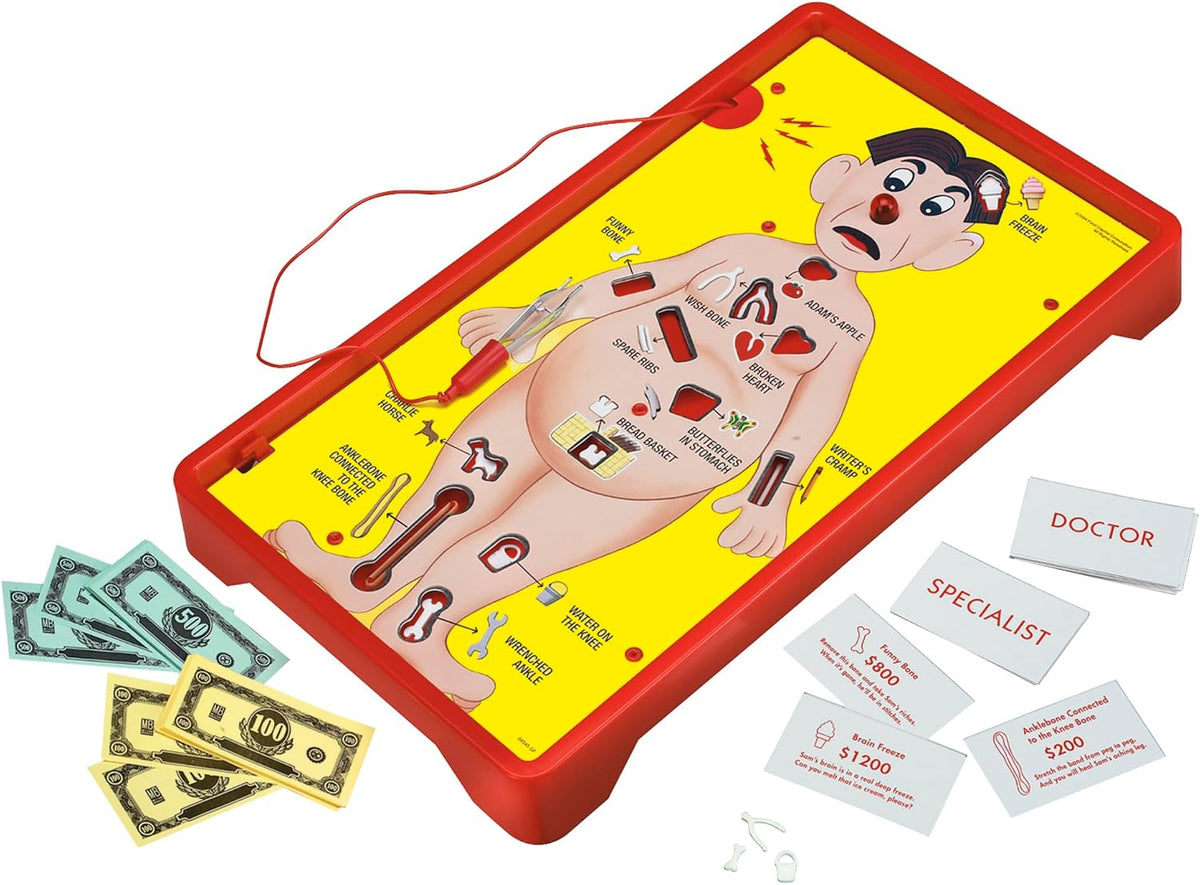 Hasbro Gaming Operation - Juego de mesa electrónico, juegos familiares para niños a partir de 6 años, juegos de mesa para niños de más de 1 jugador, juegos divertidos para niños, regalos para niños