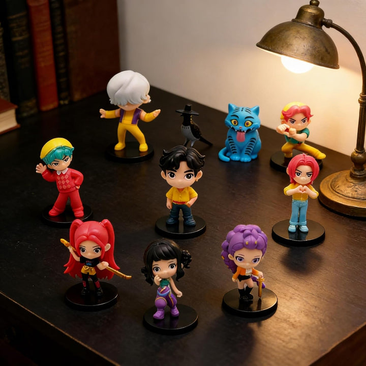 KDWER 10 figuras de dibujos animados, linda figura coleccionable, r...