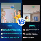 Dron de juguete volador para niños, con sensores de movimiento manos libres de 360°, mini dron con luz LED, fácil de interior pequeño OVNI helicóptero, juguetes de bola voladora, juguetes geniales