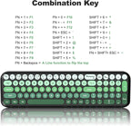 MOFII Combo de teclado y mouse inalámbricos, teclado pequeño compac...