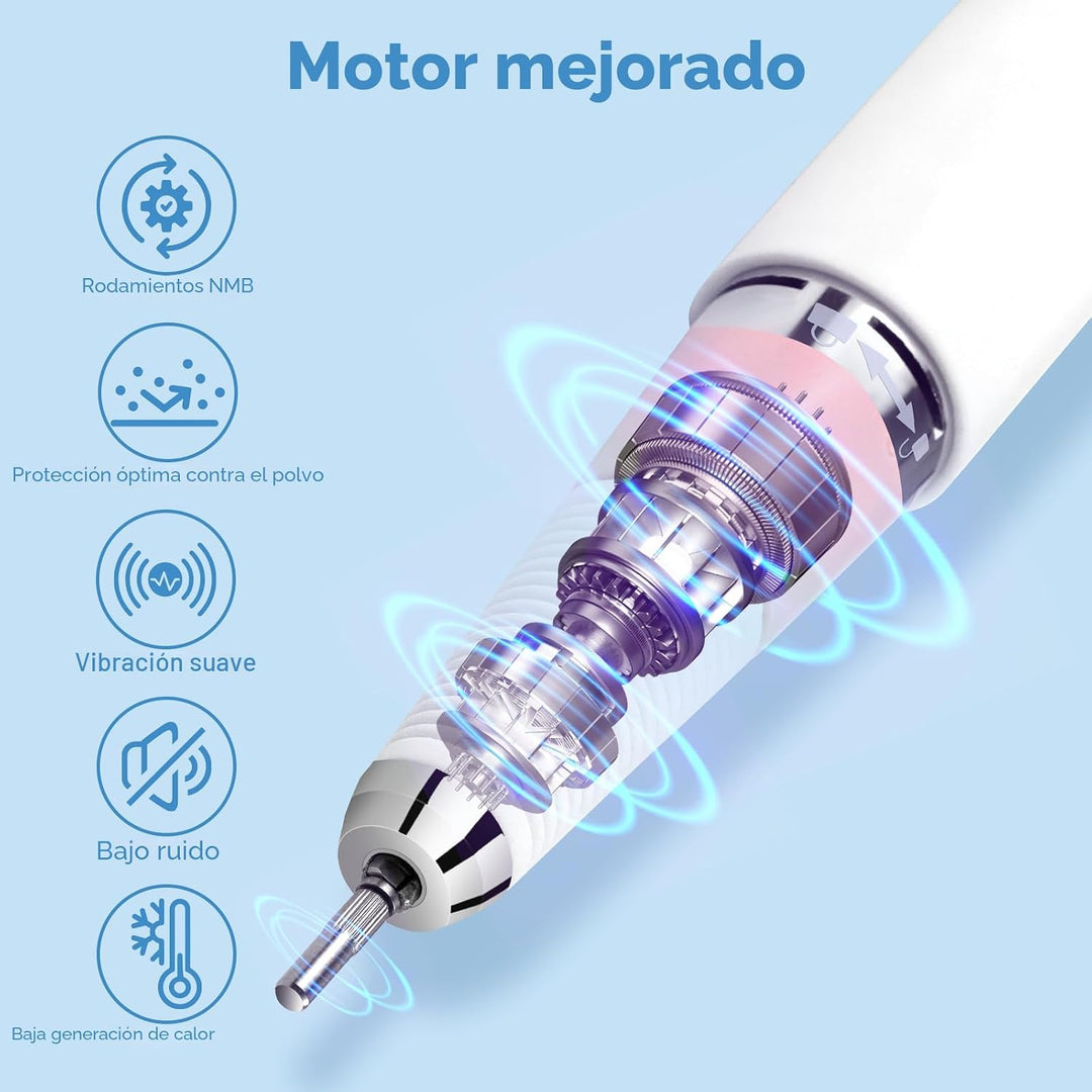 Makartt Taladro Eléctrico para Uñas - 30000RPM Recargable Lima E, P...