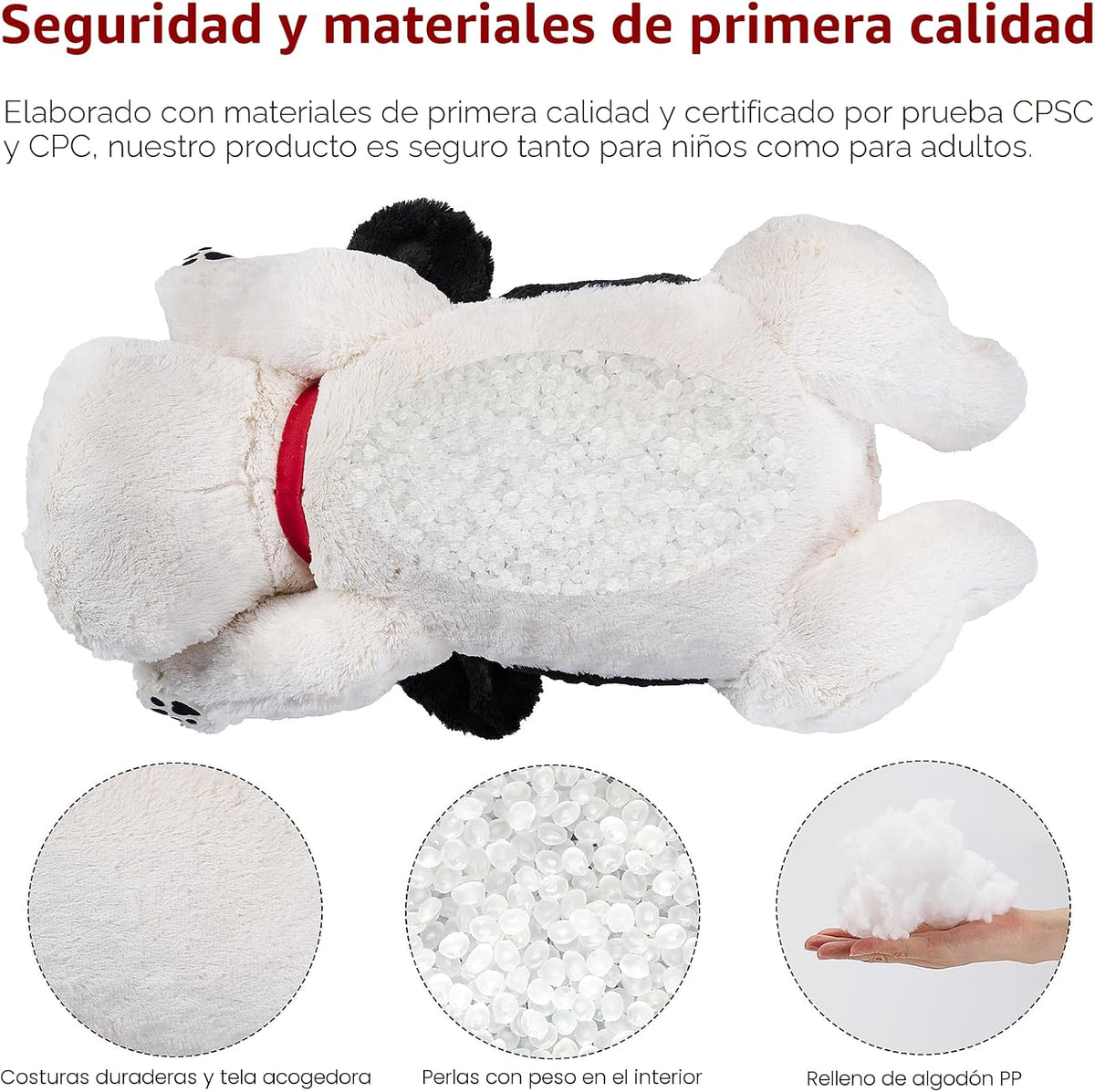 meowtastic Animales de Peluche Ponderados para Perro, Almohada de Peluche para Niños