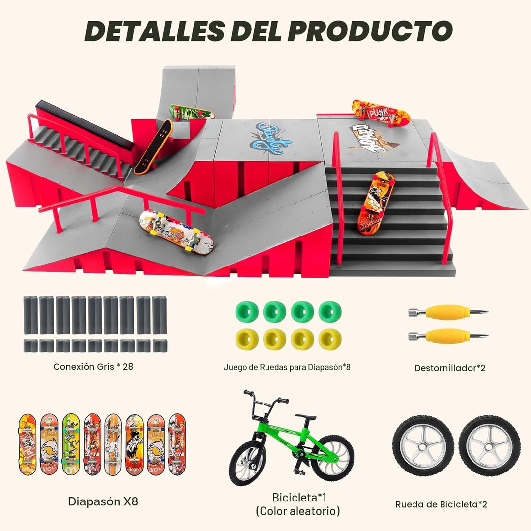 Kits de parque de patineta de dedo CS COSDDI, juguetes de patineta...