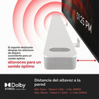 Soporte de pared ajustable para barra de sonido Bose, color