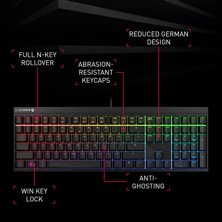 Cherry Xtfy MX 2.0S Teclado mecánico para juegos con cable con nuev...