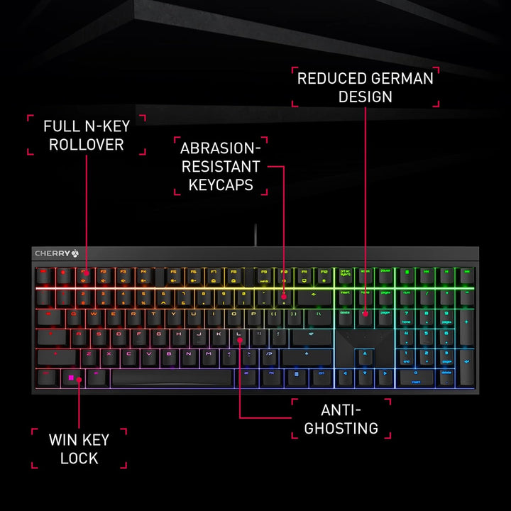 Cherry Xtfy MX 2.0S Teclado mecánico para juegos con cable con nuev...