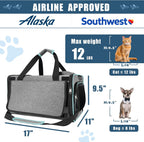 Transportista para gatos Alaska, Southwest Aprobado por la aerolínea