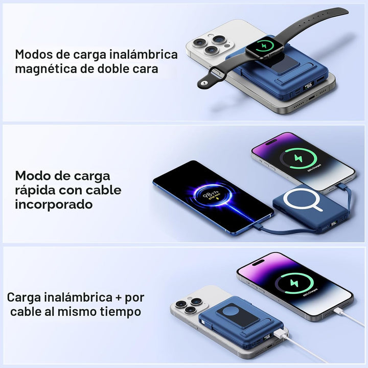 Vexnara para Magsafe - Batería externa de 10000 mAh para iPhone con...