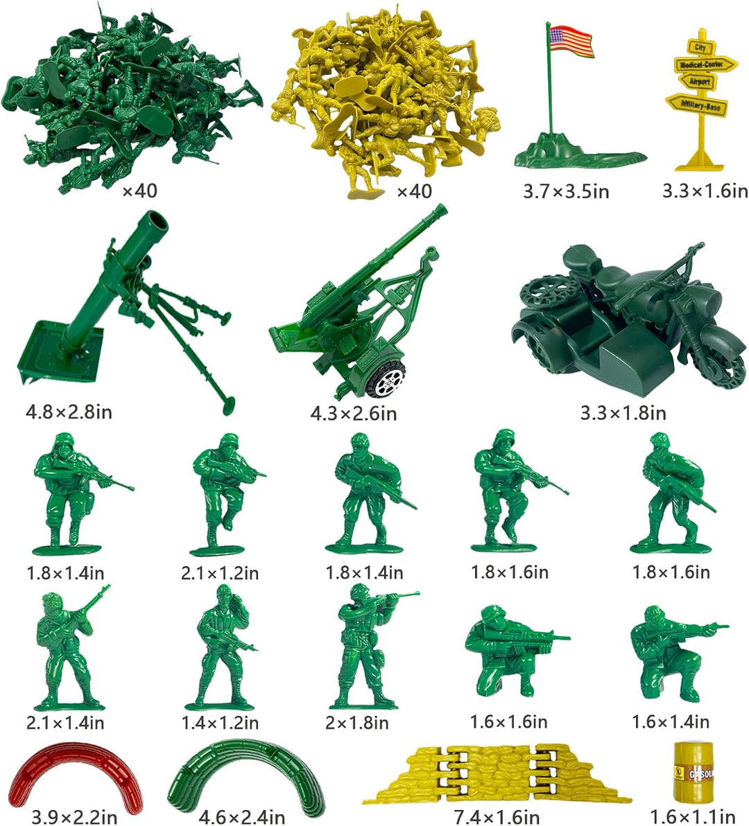 TALGIC Juguetes de Hombres del Ejército Gran Juego de Batalla - El...