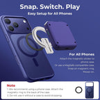 abxylute M4 - Controlador móvil para juegos a presión para Android y iPhone, Switch 1 y 2, controlador Bluetooth portátil, soporte retro de bolsillo para teléfono Arcade, doble joystick Turbo Pro
