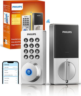 Philips Cerradura de puerta Wi-Fi, cerradura inteligente WiFi, cerr...