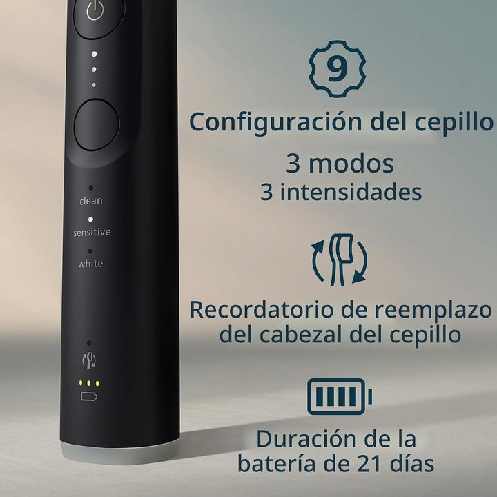 Philips Sonicare 6500 - Cepillo de dientes eléctrico recargable, 2...