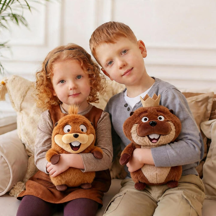 2 juguetes de peluche Hoppers, peluches de Mabel &amp; King George...