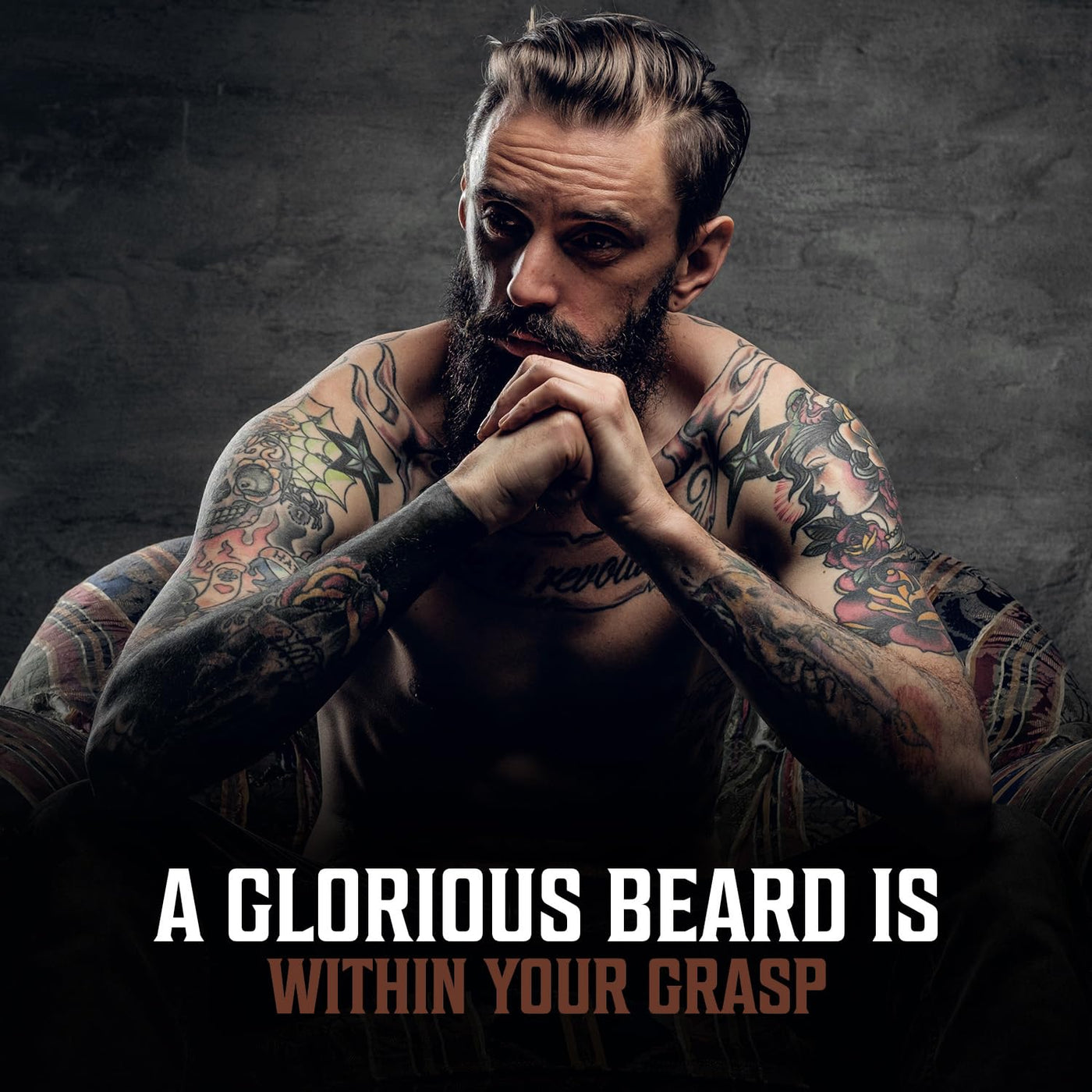 Viking Revolution Aceite de barba de sándalo para hombres, aceite n...