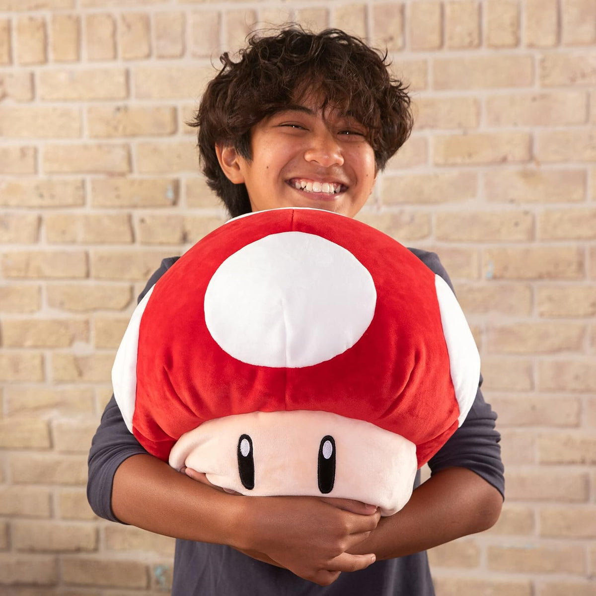 Club Mocchi Mocchi Mario Kart - Sombrero de Mario de peluche | Muy suave | ideal para niños y coleccionistas, Hongo