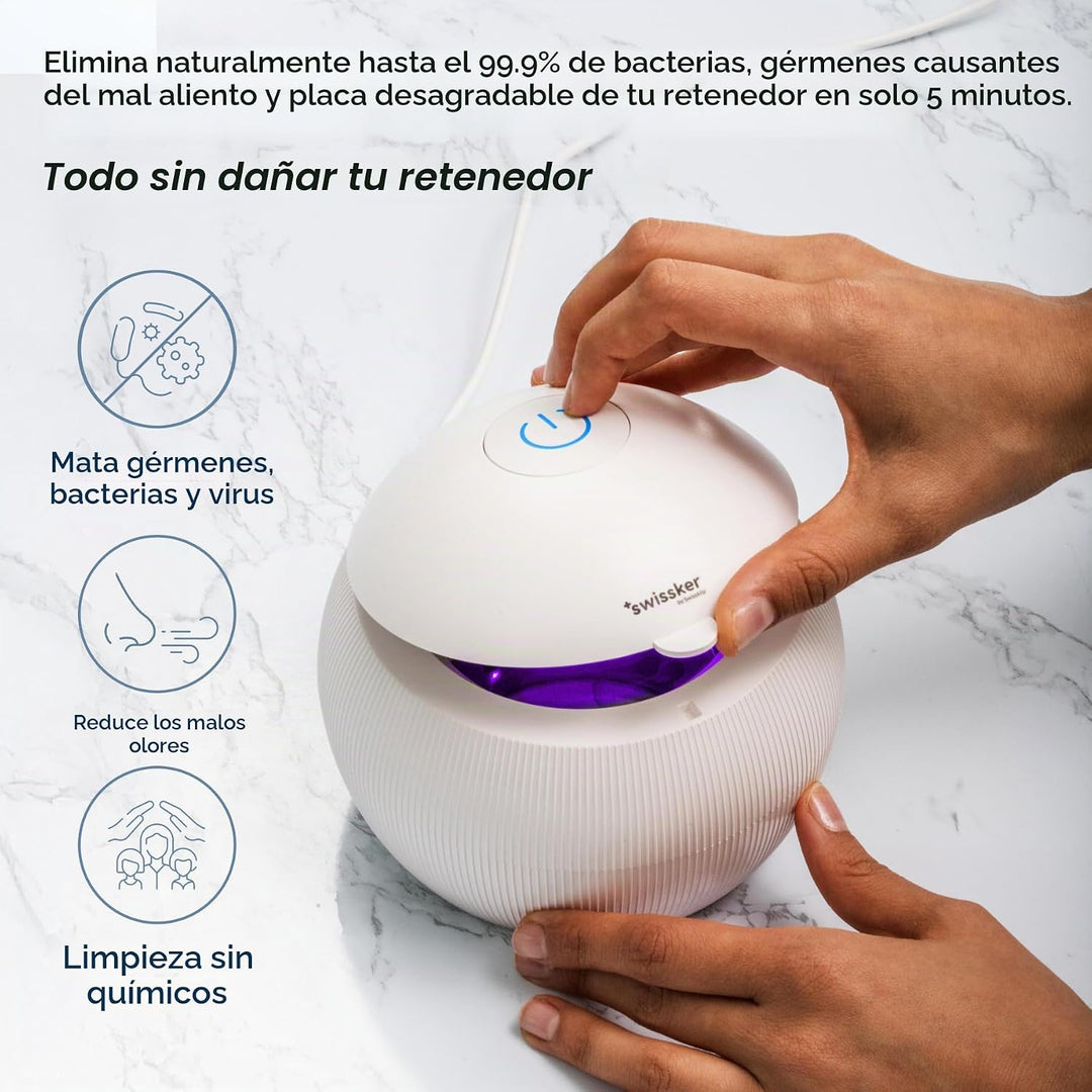 Swissker by Swissklip ShinePod - Cápsula de limpieza dental ultrasó...