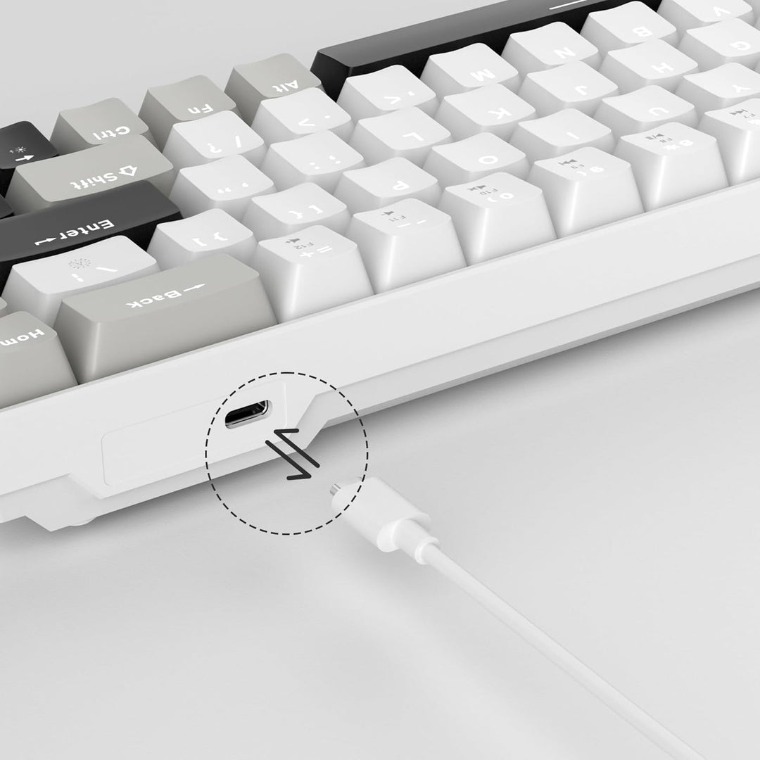 MageGee Teclado Mecánico Portátil para Juegos 60%, MK-Box con Retro...
