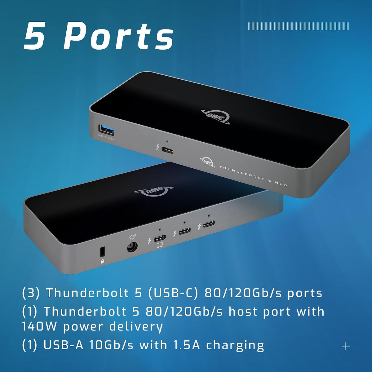 OWC, OWCTB5HUB5P, hub USB 4 de 5 puertos