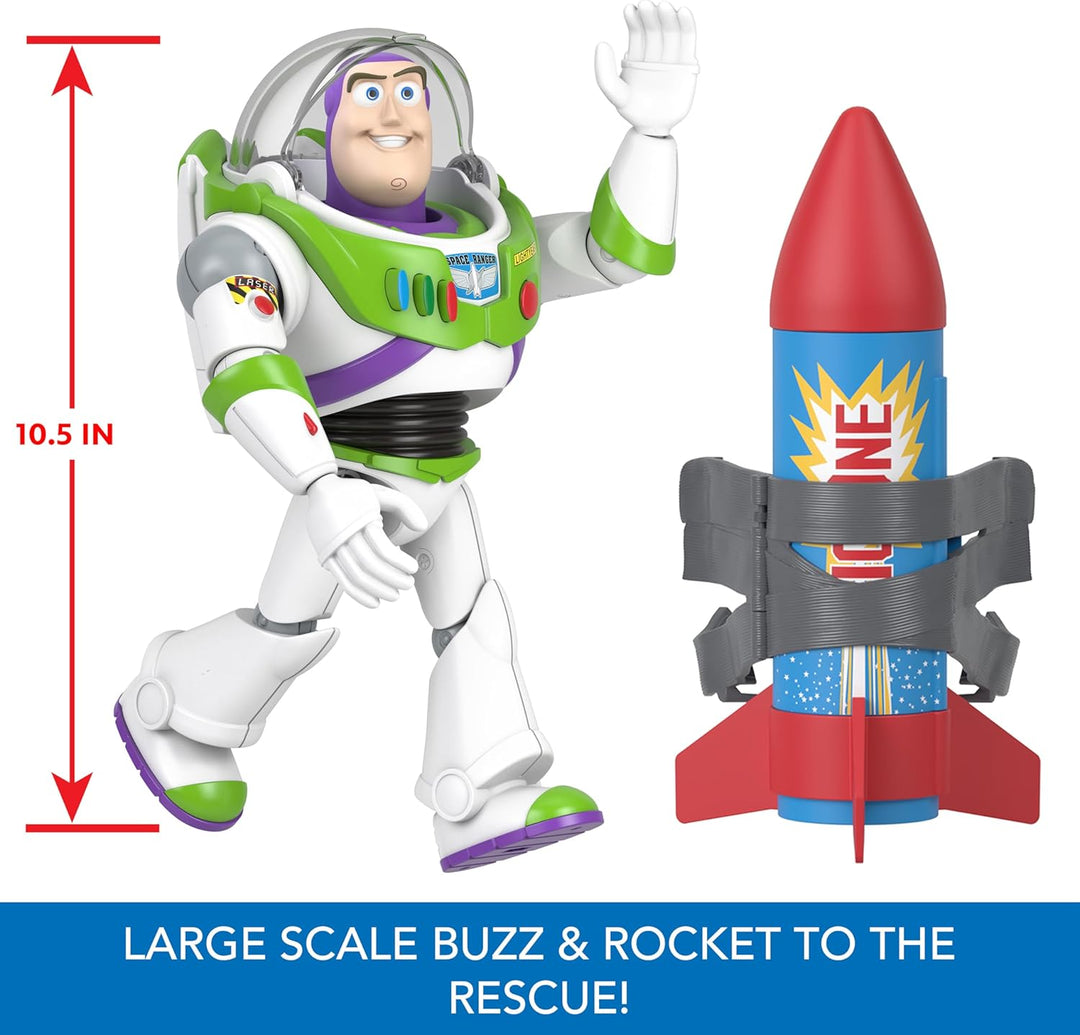 Mattel Disney and Pixar Toy Story - Figura de acción parlante, Rock...