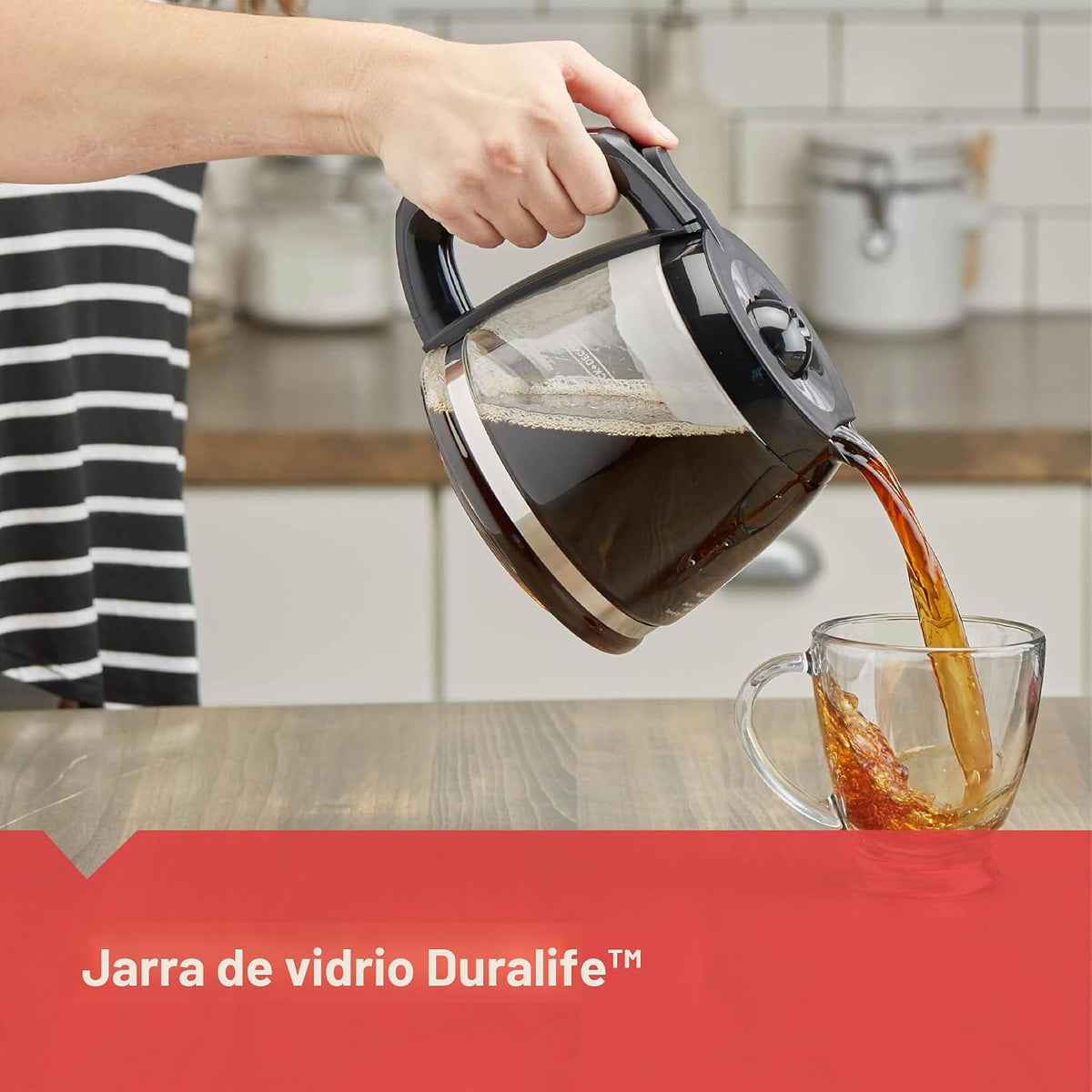BLACK+DECKER Cafetera de una sola porción con depósito de 50 oz