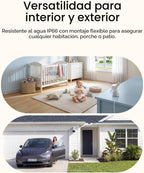 eufy Security Cámara interior/exterior C31 (paquete de 2), IP66, Blanco