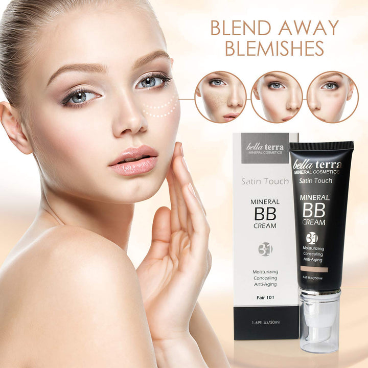 Bellaterra Cosmetics BB Cream - Base mineral hidratante tintada, to...