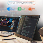 MNN Monitor portátil 4K de 15.6 pulgadas 3840 x 2160 UHD USB-C HDMI...