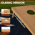 Conjunto de Tableros de Cornhole con Bolsas, Tamaño Regulado de 4x2 ft Tableros de Madera