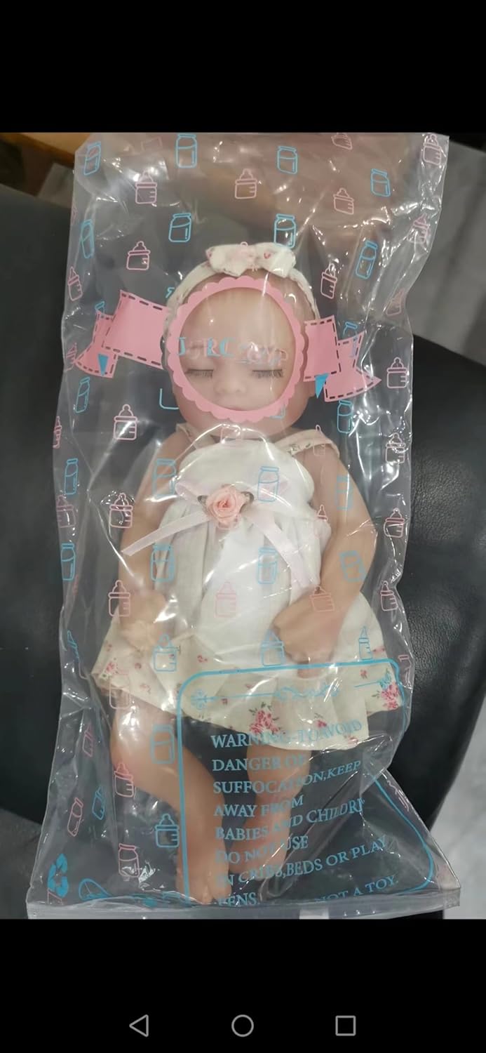 JRLCGYP Muñeca Reborn de bebé niña, de 25 cm, muñeca recién nacida...
