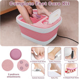 Aqvesane Masajeador de baño plegable para pies con calor, control r...