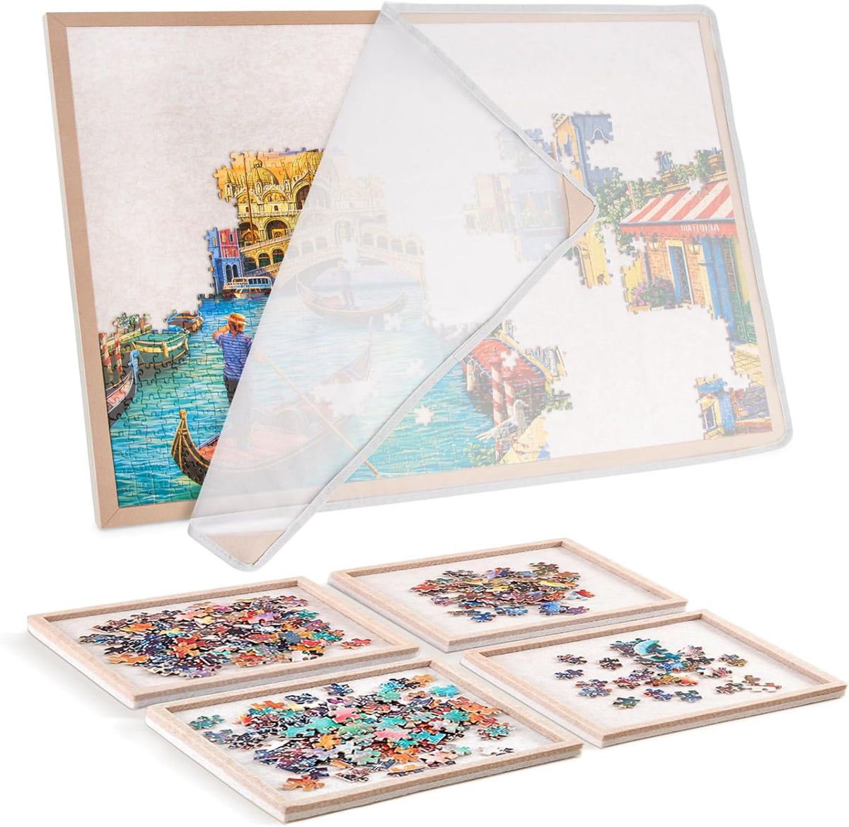 Puzzle Board con 4 Sorting Trays