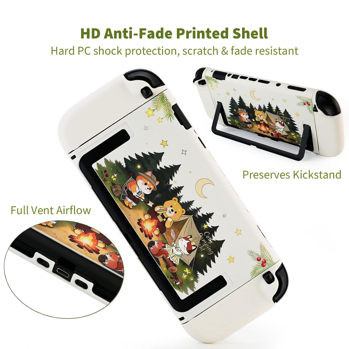 Funda Protectora Adorable para Nintendo Switch 2, carcasa rígida de PC con Docking