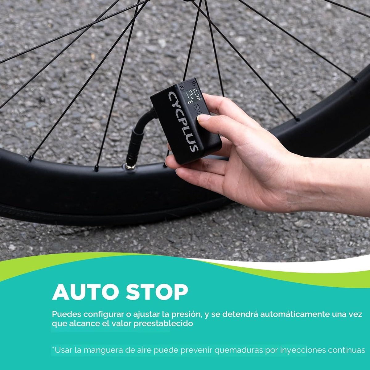 CYCPLUS Bomba de bicicleta AS2PRO + Ordenador/GPS para bici M2