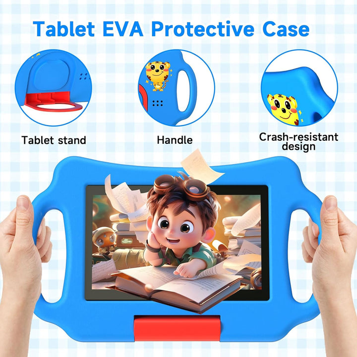 Vyrolina - Tableta infantil de 7 pulgadas, 4 GB de RAM, 32 GB, fund...